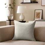 Cojín Relleno Suave de Terciopelo Beige Elegante 40 x 40 Cm