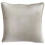 Cojín Relleno Suave de Terciopelo Beige Elegante 40 x 40 Cm