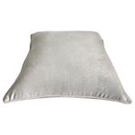 Cojín Relleno Suave de Terciopelo Beige Elegante 40 x 40 Cm