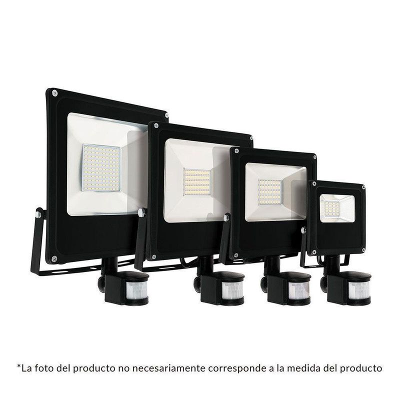 Reflector De Led 30 W Con Sensor De Movimiento - Volteck