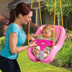 Silla Columpio para Bebé 2 en 1 Rosa