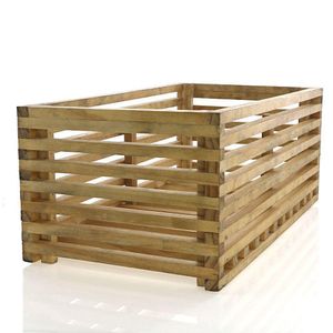 Macetera de Madera Natural 46 x 19 Cm