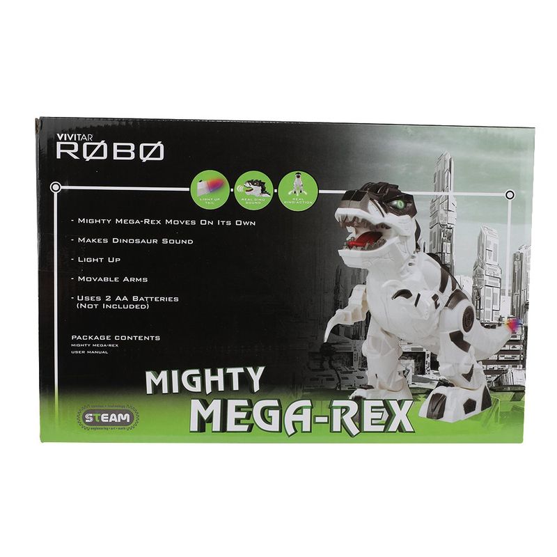 Robot Mighty Poderoso Mega Rex Con Movimiento Y Sonido - Vivitar