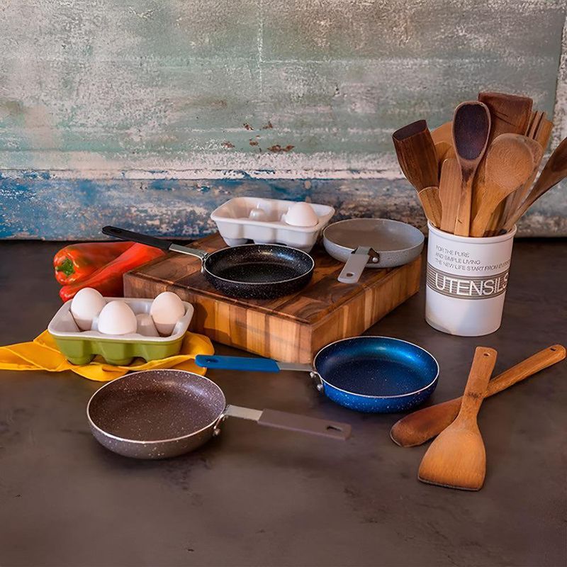 Sartén Huevero de Mármol 14 Cm Negro