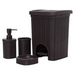 Set de 4 Accesorios para Baño Ratán