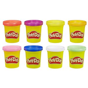 Set de 8 Latas de Plasticina Multicolor
