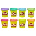 Set De 8 Latas De Plasticina Multicolor - Play Doh