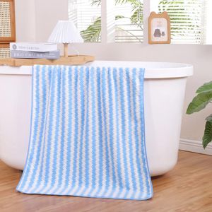 Toalla Superabsorbente de Baño Azul y Blanca