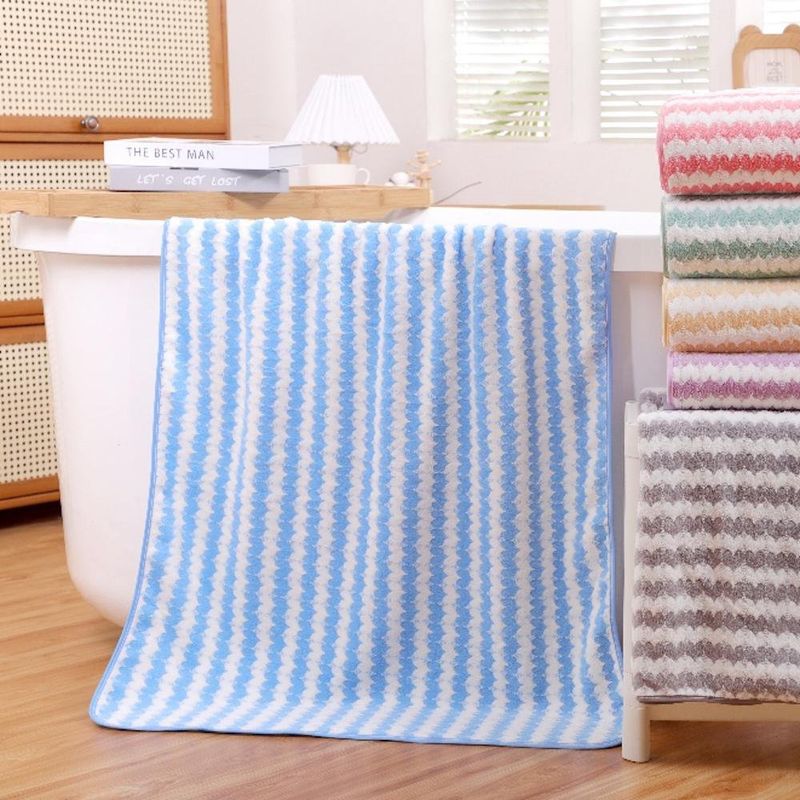 Toalla Superabsorbente de Baño Azul y Blanca - Viva