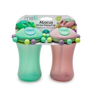 Set de 2 Vasos Entrenadores Azul y Rosado 340 Ml