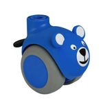 Rodo Giratorio Sin Pin Para Mueble Diseño Oso Con Freno - Tente