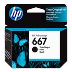 Cartucho de Tinta Negra para Impresora 667 Ink Advantage