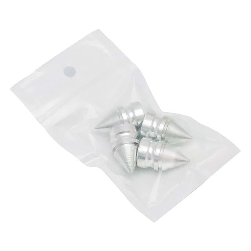 Tapón Válvula Rocket Plateado Setx4 - Diforza