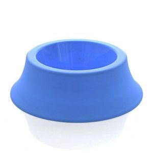 Plato de Plástico Mediano para Perro Color Azul