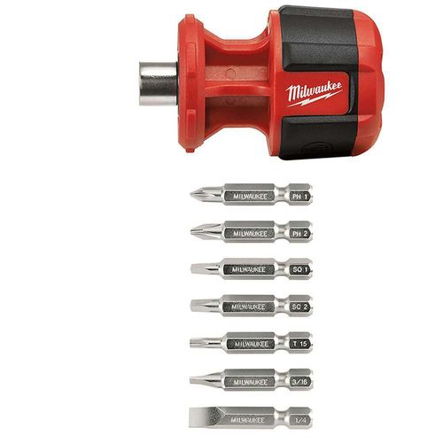 Destornillador Multipuntas con Ratchet 8 Pzas - Milwaukee Electric