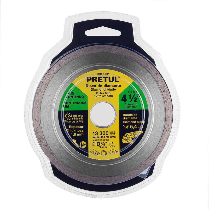 Disco De Diamante 4 1/2 Plg - Pretul