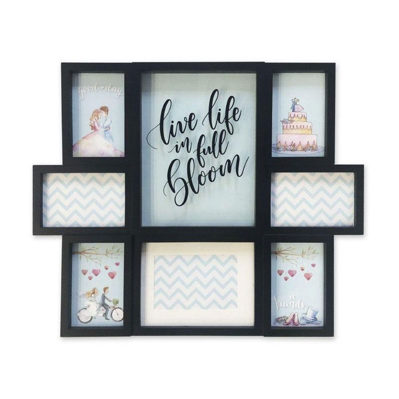 Marco Para Fotos Tipo Collage Negro - Viva