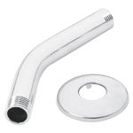 Brazo para Ducha de Pared con Chapetón 17 cm Color Cromo