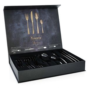 Set de 16 Cubiertos de Acero Inoxidable