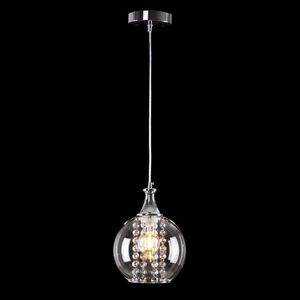 Lámpara Colgante Cromo/Vidrio 1Bombillox40Wmax - Zlumini