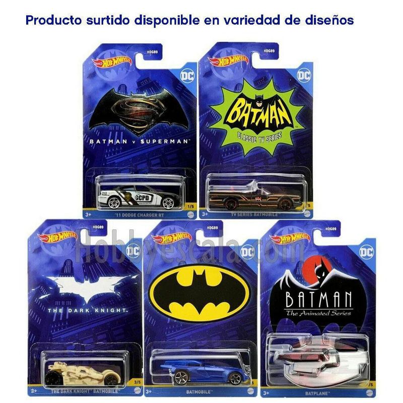 Carros Con Temática De Batman Diseños Surtidos - Hot Wheels