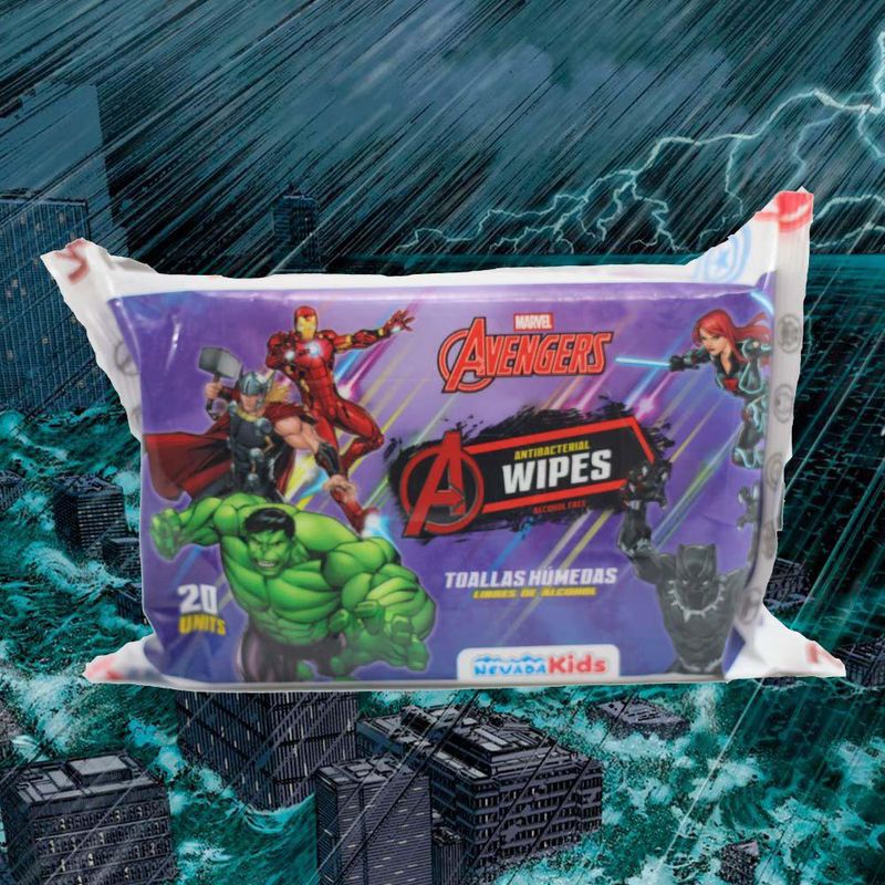 Toallas Húmedas 20 Unidades Avengers - Disney/Nevada Kids