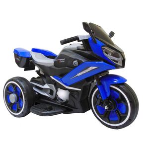 Moto Eléctrica de 3 Ruedas con Luz Led Color Azul
