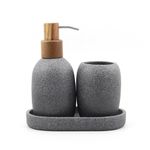 Set de Accesorios para Baño Baño Gris 3 Pzas - Viva