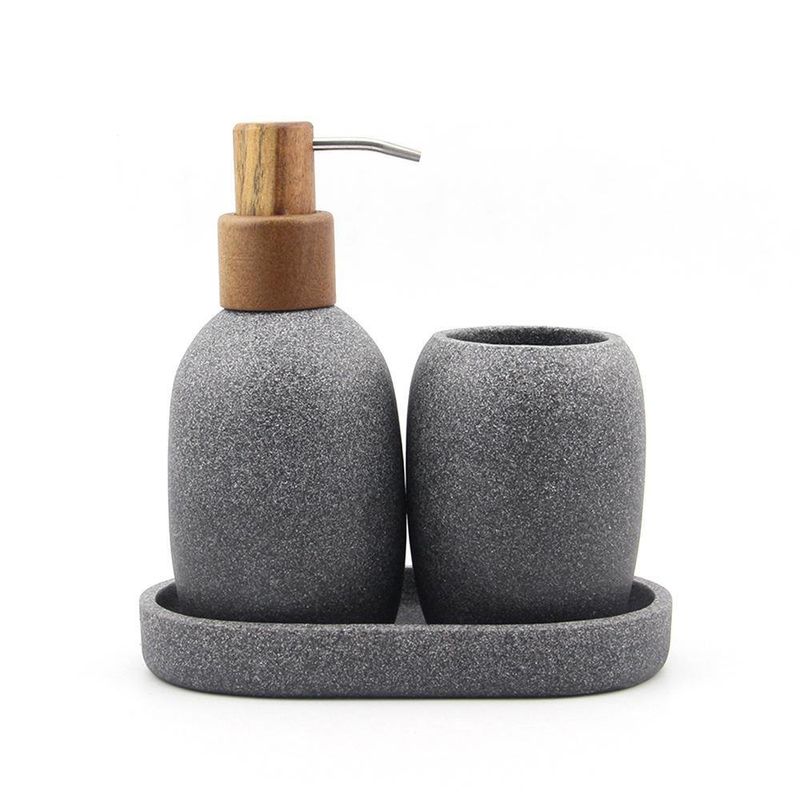 Set de Accesorios para Baño Baño Gris 3 Pzas - Viva