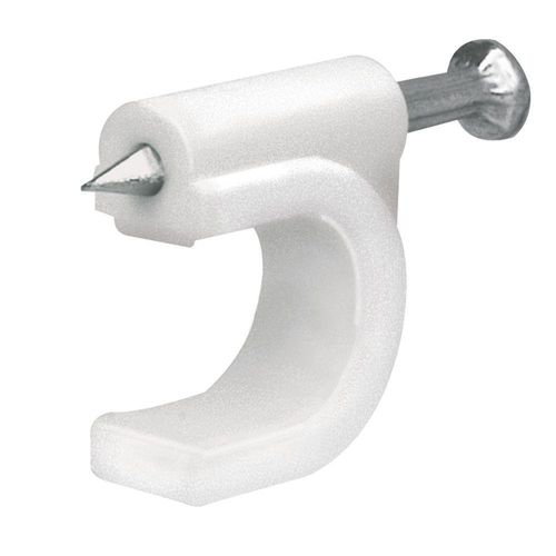 Grapa Con Clavo 6 Mm Blanca - Volteck
