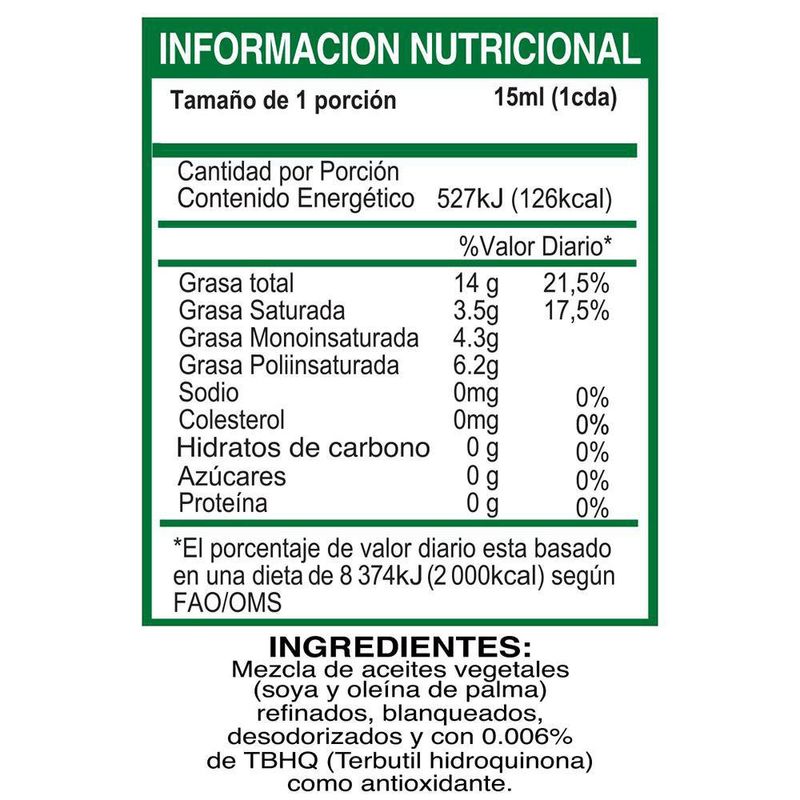 Aceite Olmeca Vitaminado 800 Ml - Olmeca