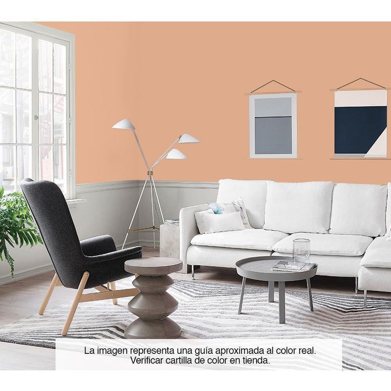 Peninsular Látex Mate Naranja Claro 5 Gal - Sherwin Williams