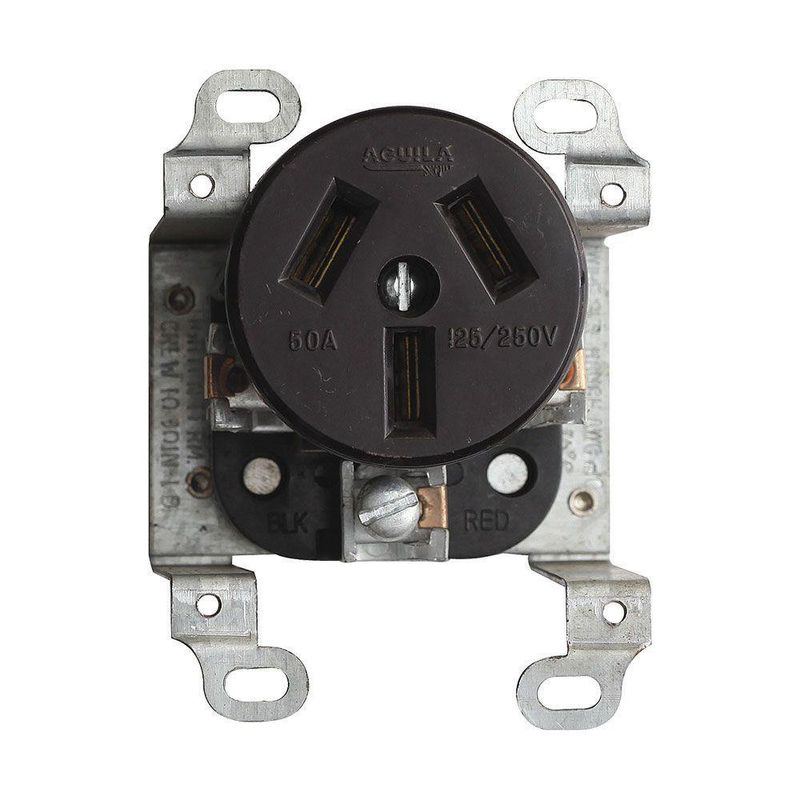 Toma Tipo 50A Negro - Eagle Electric