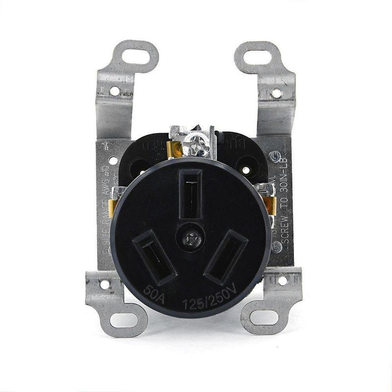 Toma Tipo 50A Negro - Eagle Electric
