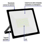 Reflector Ultra Delgado LED Luz Cálida 100 W – Volteck