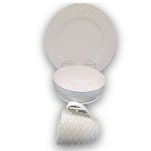 Vajilla con Relieve de 12 Pzas