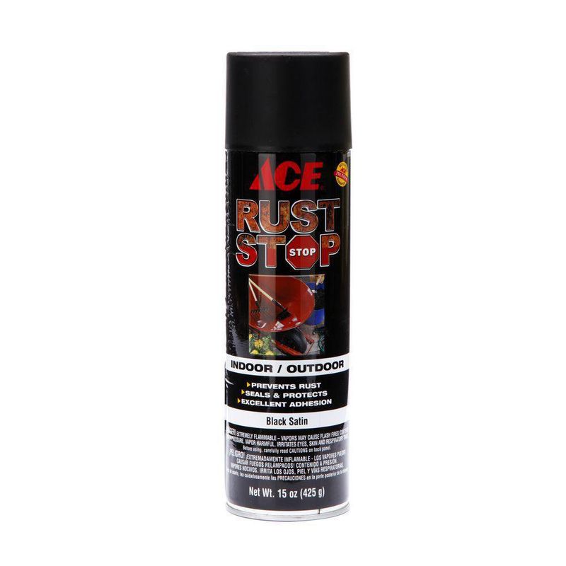 Pintura Anticorrosiva Negro Satinado Ace - Krylon