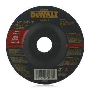 Disco para Corte en Metal 1 Mm X 4-1/2 Plg