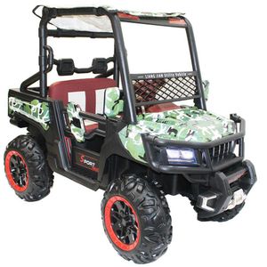 Carro Eléctrico con Palangana Color Camuflaje Verde