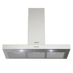 Campana De Pared Plateda 90 Cm - Whirlpool
