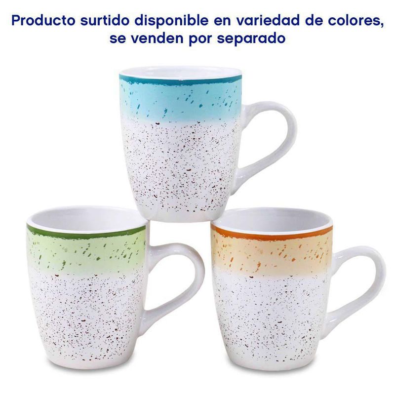 Pocillo Cerámico 12 Oz Colores Surtidos - Toscana