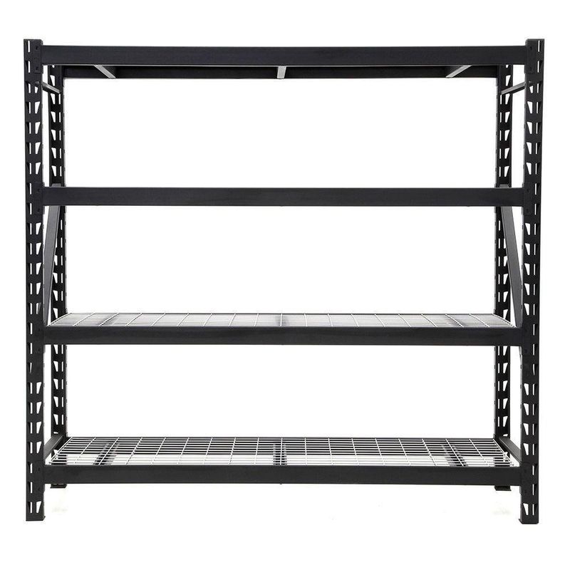 Estante Metálico 4 Niveles Capacidad 7040 lb Color Gris