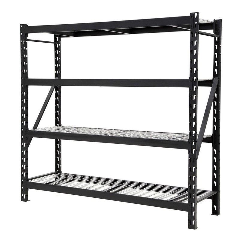 Estante Metálico 4 Niveles Capacidad 7040 lb Color Gris