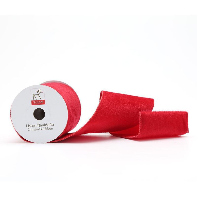 Listón Rojo 4 Plg x 5 Yardas - Scandi