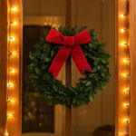 Listón Navideño de 4 plg x 5 yardas Color Rojo