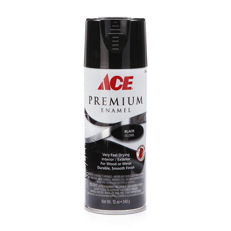 Pintura En Spray Negro Brillante Ace - Krylon