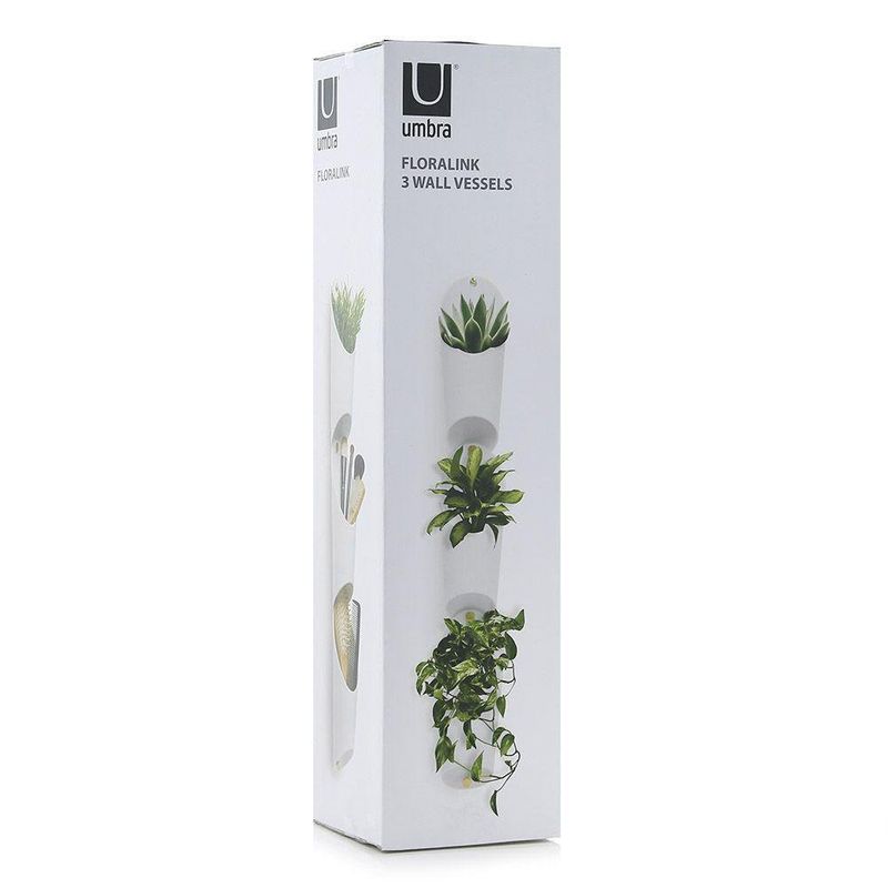 Recipiente De Pared Floralink Blanco - Umbra