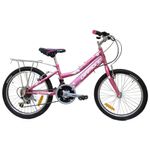 Bicicleta Mtb Rin 20 De 21 Velocidades Color Rosado - Diamond