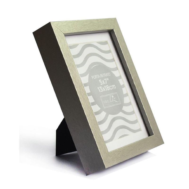 Marco Para Photo 5X7 Plateado - Flor De Liz