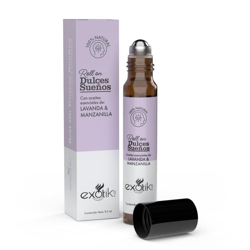 Roll On Con Aceite Natural Aromaterapia Para Dulces Fragancia Lavanda & Manzanilla 10 Ml - Exotik